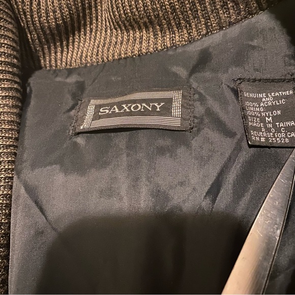 Mens Vintage Leather and Knit Jacket - Picture 5 of 5